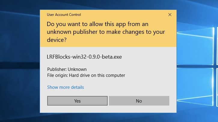 Installing LRFBlocks on Windows - Step 4