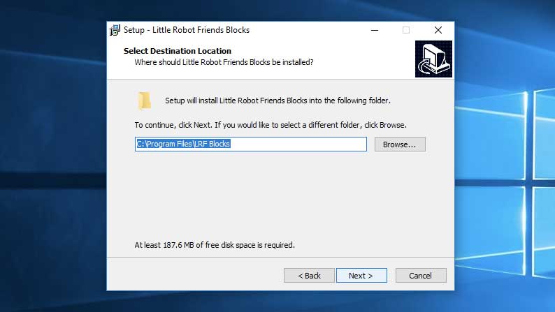 Installing LRFBlocks on Windows - Step 5